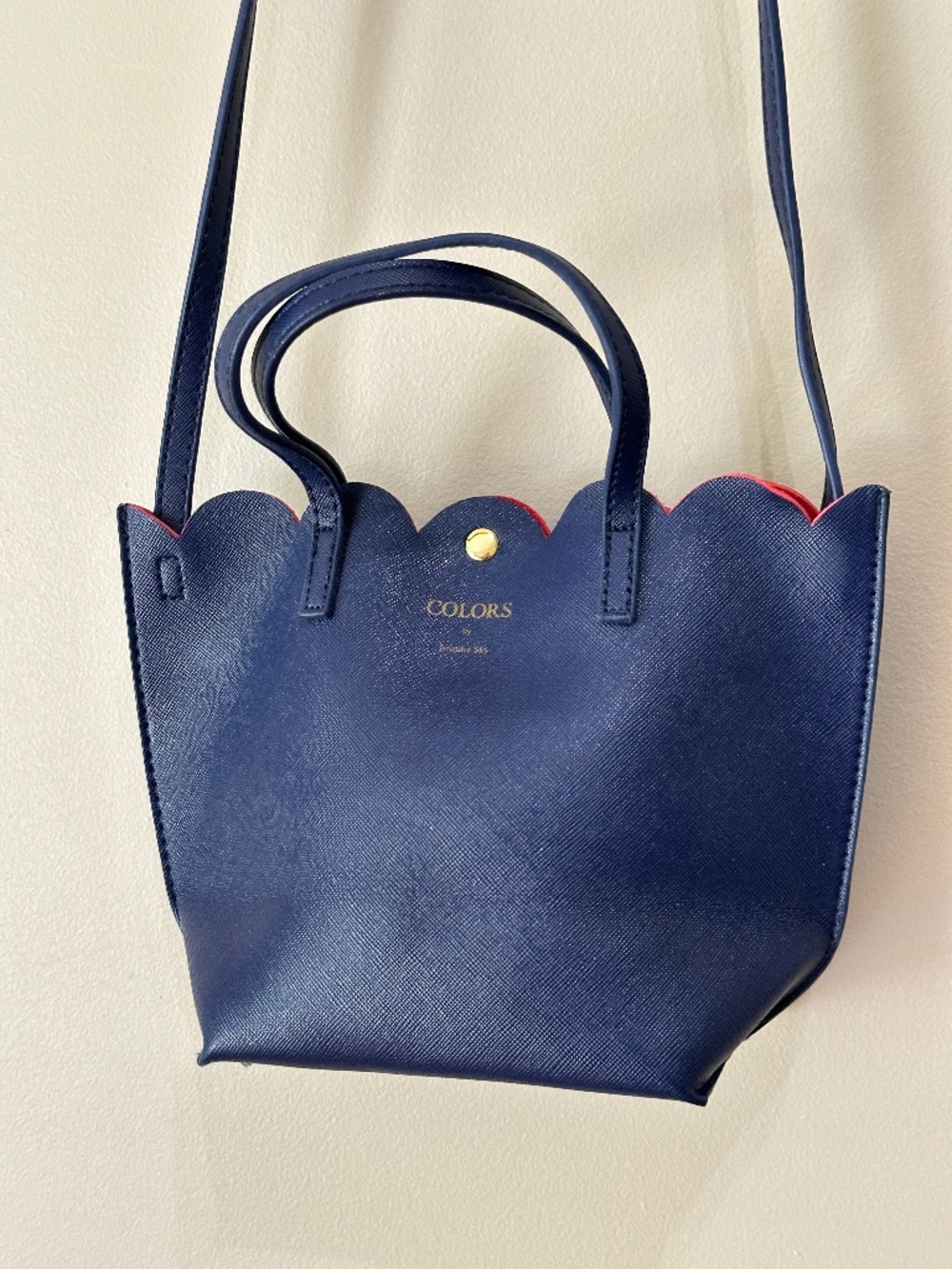 Colors by Jennifer Sky Scalloped Edge Mini Crossbody Bag
